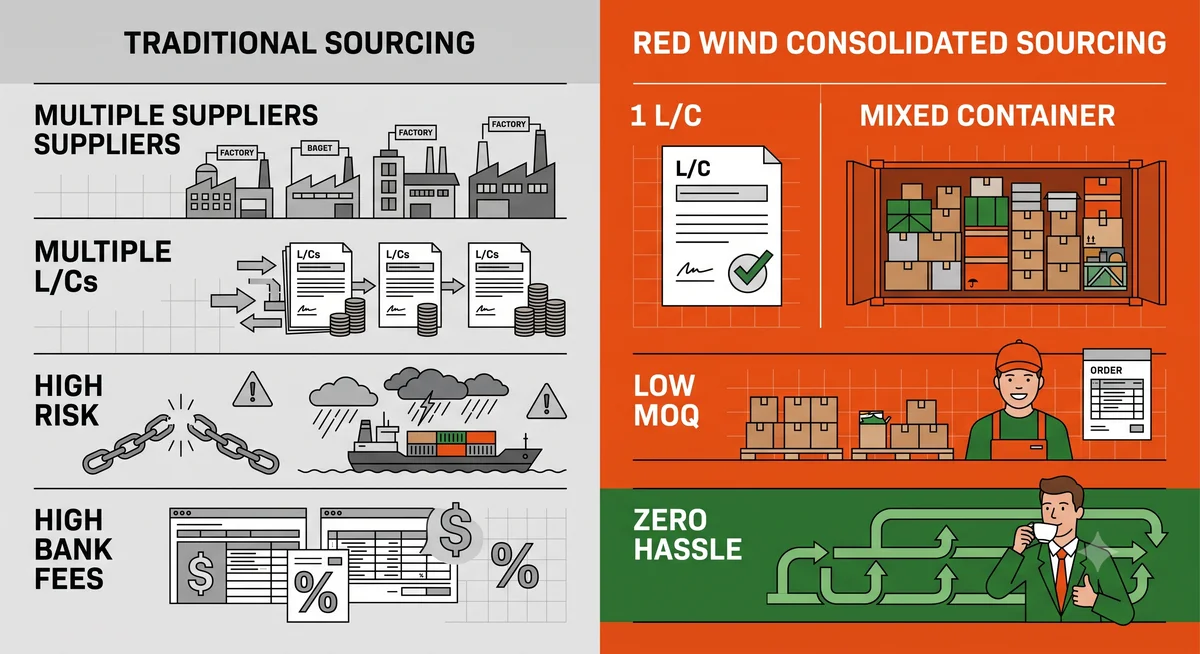 الاعتماد المستندي: ركيزة الاستيراد الآمن وإدارة سلاسل الإمداد في التجارة الدولية - Red Wind Global Supply